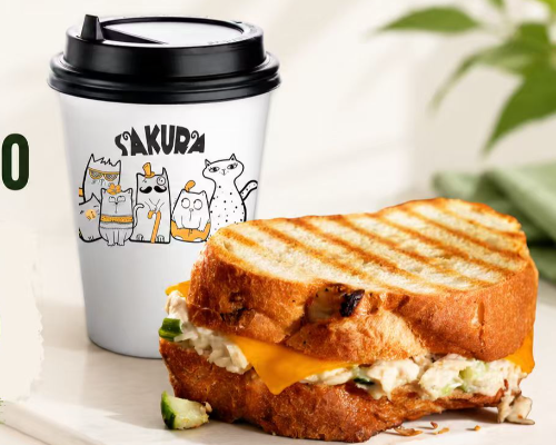 Tuna melt 1pcs + Hot Coffee Combo