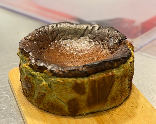 6' matcha burnt basque cheesecake