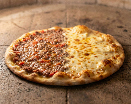 Half meat half cheese