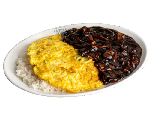 Jajang-bap 炸酱鸡蛋盖饭