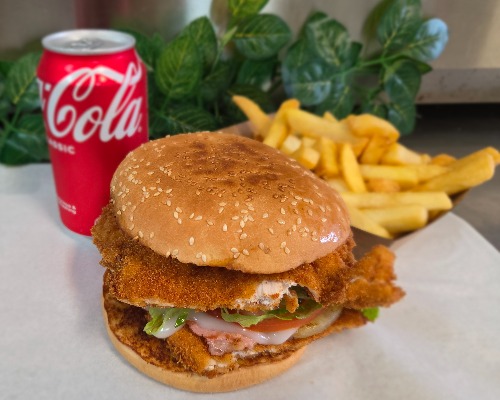 Volcano Chicken Burger Combo
