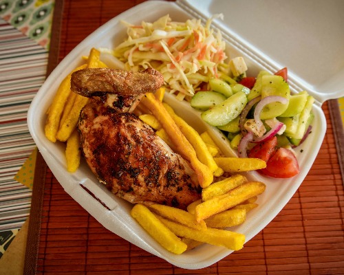 Chicken & Chips & Salad