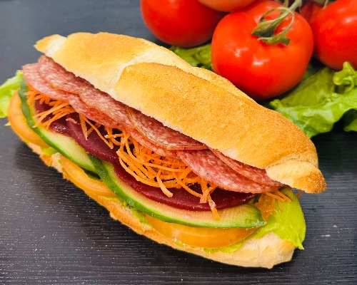 Salami & Salad Roll