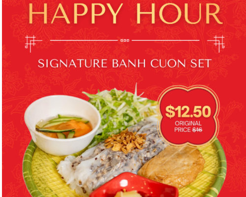 Happy Hour Banh Cuon Set