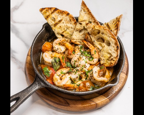 Sizzling Garlic Prawns