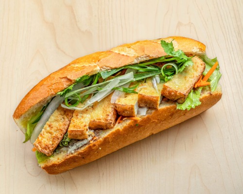 Teriyaki Tofu (Pate Optional) Banh Mi