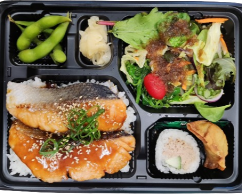 Salmon Teri Bento