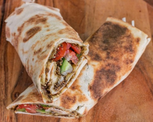 Oregano & Veggies with Labneh Wrap