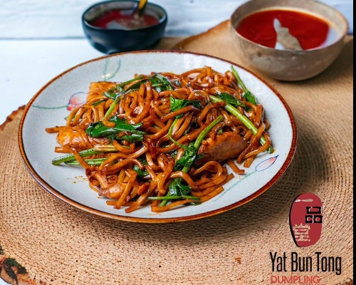 Handmade Noodles with Chicken and English Spinach