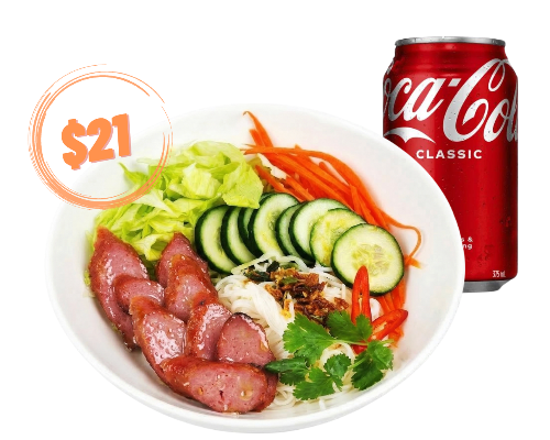 Vermicelli Salad + Soft Drink