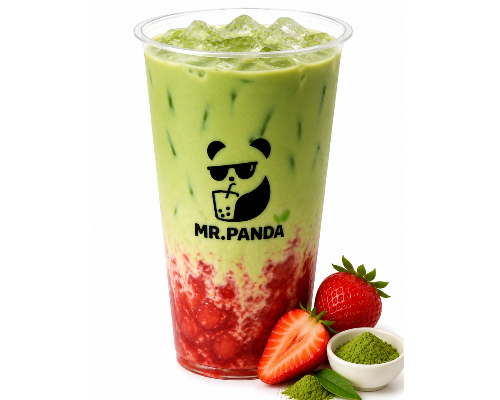 Strawberry Matcha Latte