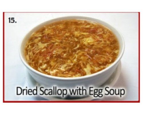 Dried Scallop with Egg Sour