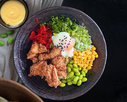 Rice Bowl - Signature Karaage Fried Chicken with Yuzu Mayo
