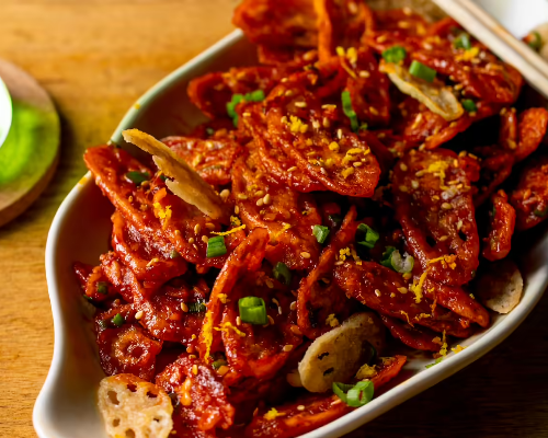 Crispy Lotus stem starter