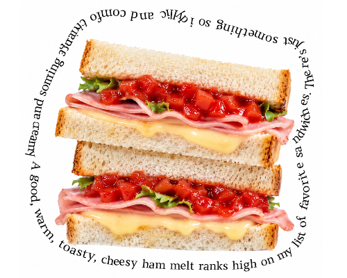 Ham Cheese Tomato Sandwich