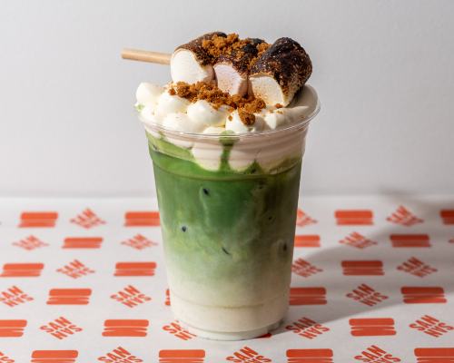 S'mores Iced Matcha