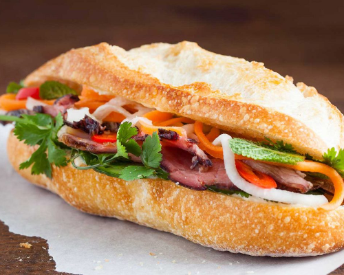 Ha Noi Styled Grilled Pork & Scarmble Egg Banh Mi