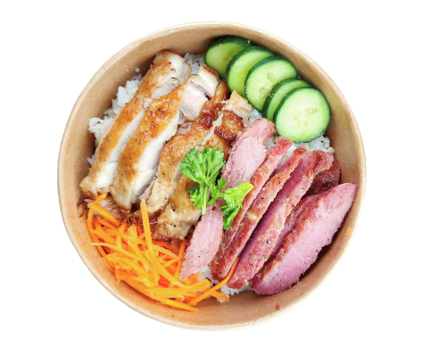 Large Rice Bowl with 2 Choices