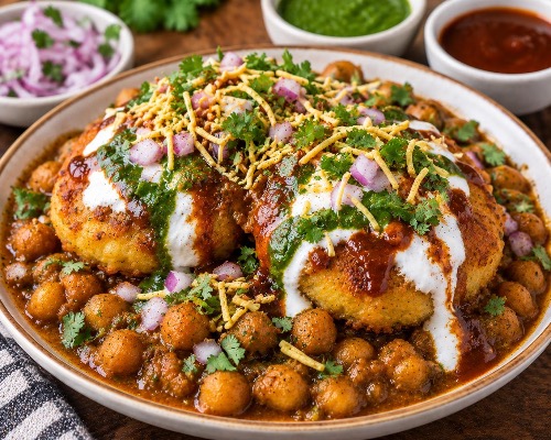 Aloo Tikki Chole (2 Pieces)