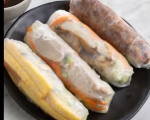 BBQ PORK RICE PAPER ROLL