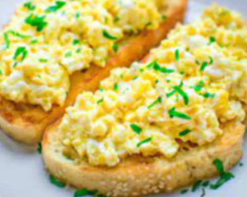 Scrambled Eggs on Toast