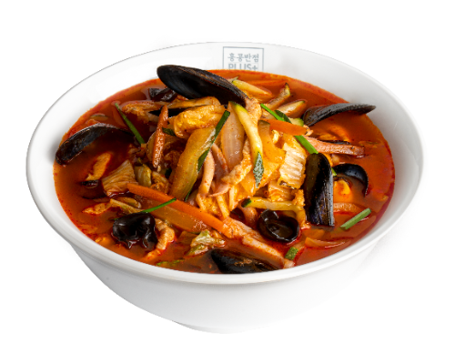 Jjamppong-bab 辣海鲜汤饭