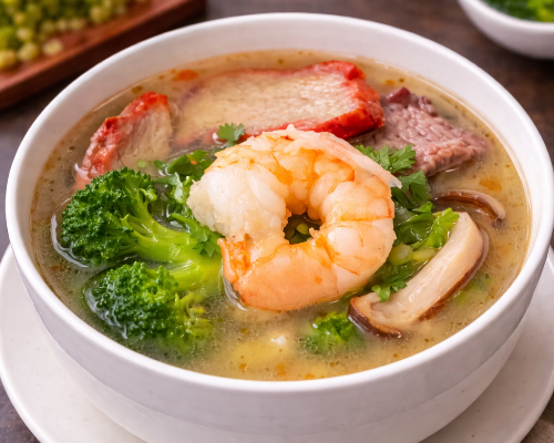 04 鲜虾杂烩汤 Prawn Combination Soup