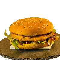 7.黑松露猪肉芝士汉堡 Pork Cheeseburger with Black Truffle Sauce