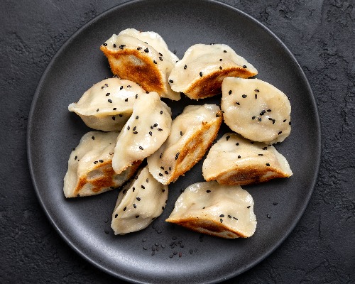 Pork Chives Dumplings（猪肉韭菜）