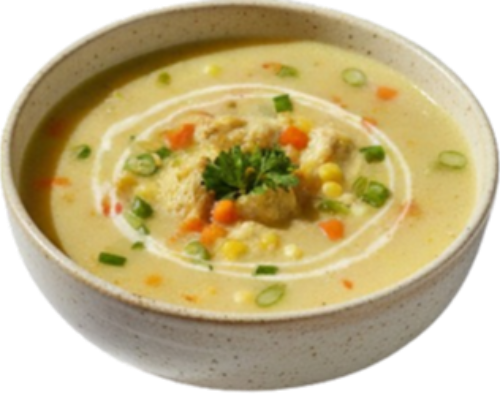 SOUP BAP GA CHAY 素鸡玉米汤 Vegan Chicken Corn Soup