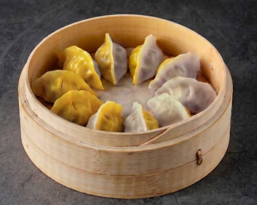 Chicken prawn corn dumpling （鸡虾玉米饺） (I)