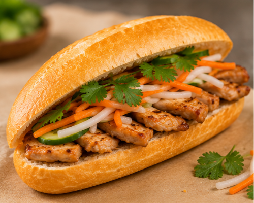 Grilled Chicken Banh Mi