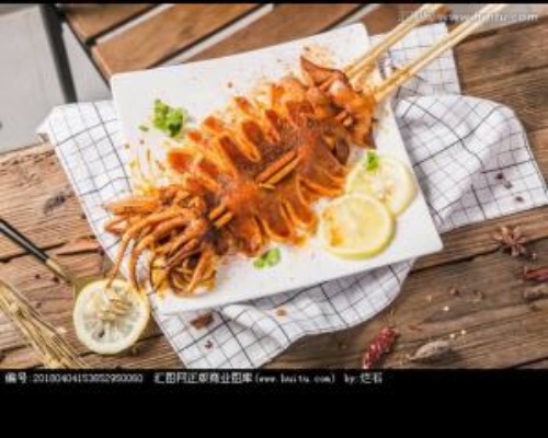 碳烤大鱿鱼 /串Grilled Squid