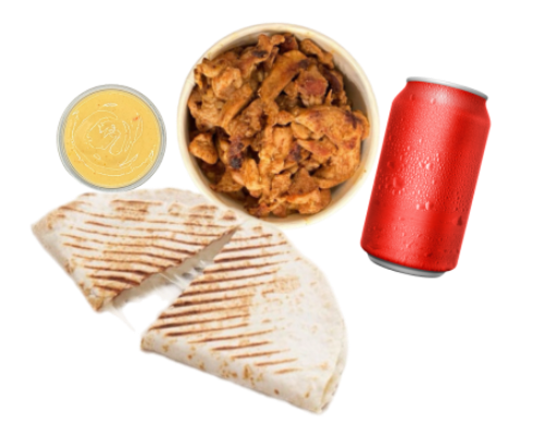 SHAWARMA BOX & CHEESE FLATBREAD COMBO