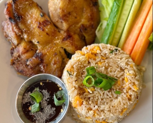 BBQ Chicken & Egg Fried Rice