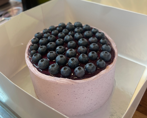 6' Blueberry Forest Cake