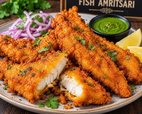 Fish piece grilled