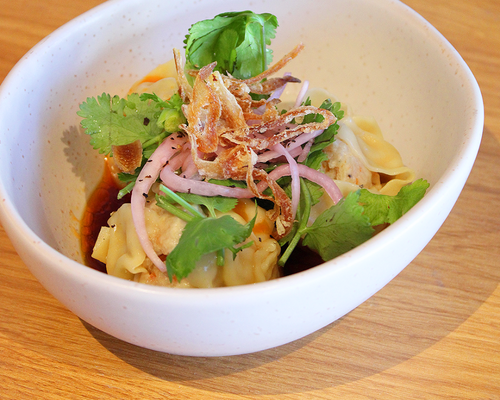 House Made Steamed Chicken and Prawn Dumplings