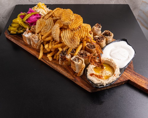 Top Shawarma plate ( 5 ROLLS)