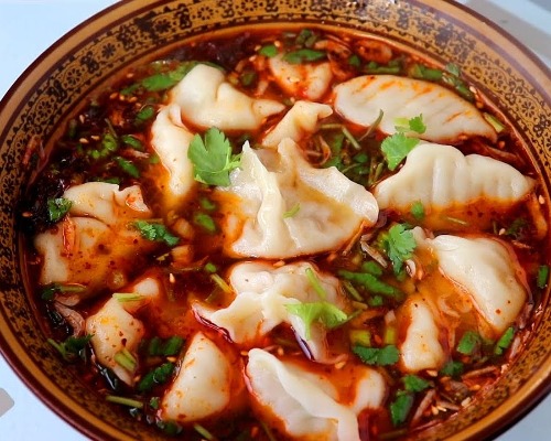 酸辣汤水饺^Pork Dumplings in Hot & Sour Soup (10pcs)