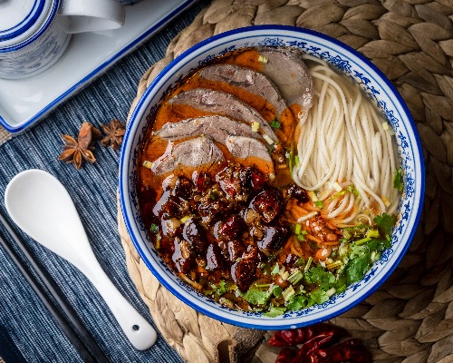Hot Spicy Beef Noodle Soup 麻辣牛肉面