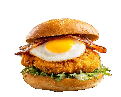 15. Chicken Schnitzel Burger the Lot