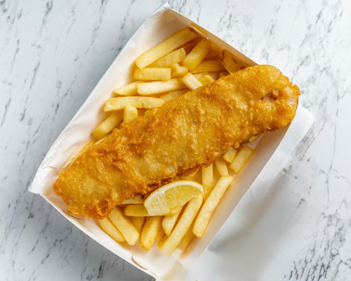 Hake and Chips