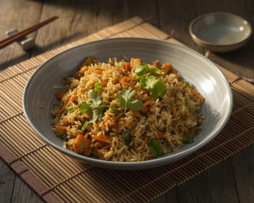 CƠM CHIÊN DƯƠNG CHÂU CHAY - Vegan Yangchow fried rice