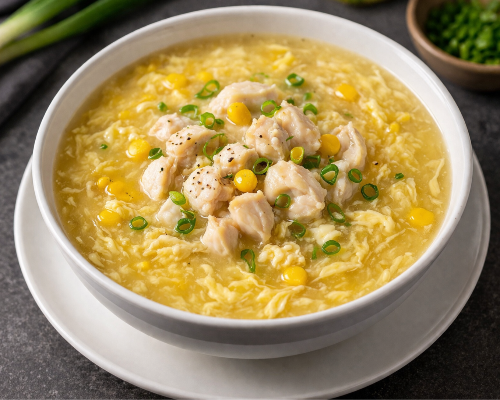 01玉米汤Chicken & Sweetcorn Soup