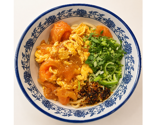 西红柿鸡蛋拌面 Tomato & Egg Noodles