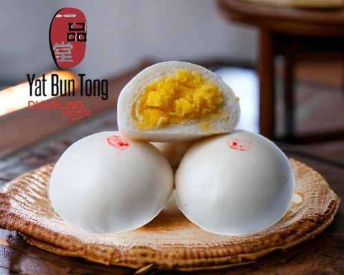 Steamed Creamy Custard Buns (4)