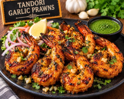Tandoori Garlic Prawns