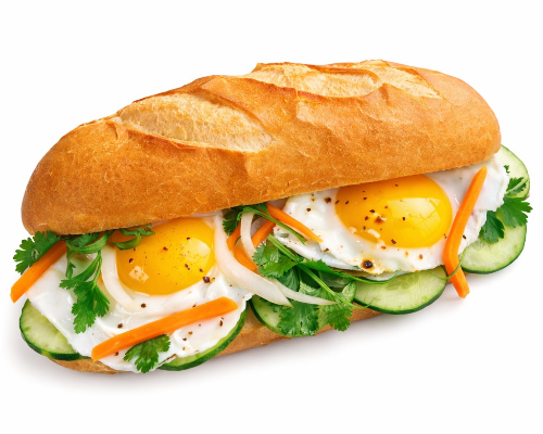 Egg Vietnamese Baguettes