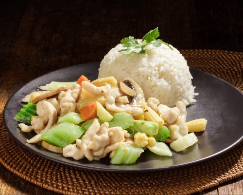 L13.Chicken&Mixed Vegetables with Rice什菜鸡柳饭